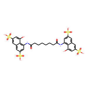 4,4/'-(1,6-hexanediylbis(carbonylamino))bis(5-hydroxy-2,7-naphthalenedisulfonic acid)