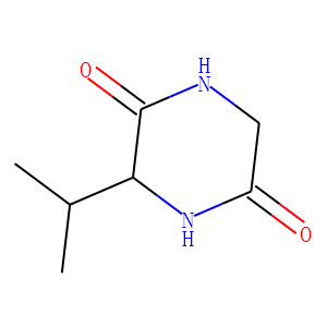 2,5-Piperazinedione, 3-(1-Methylethyl)-