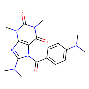1H-Purine-2,6-dione,  8-(dimethylamino)-7-[4-(dimethylamino)benzoyl]-3,7-dihydro-1,3-dimethyl-