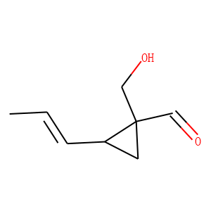 Cyclopropanecarboxaldehyde, 1-(hydroxymethyl)-2-(1-propenyl)-, [1R-[1alpha,2alpha(E)]]- (9CI)