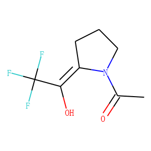 Pyrrolidine, 1-acetyl-2-(2,2,2-trifluoro-1-hydroxyethylidene)-, (E)- (9CI)