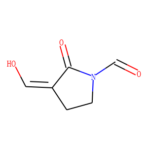 1-Pyrrolidinecarboxaldehyde, 3-(hydroxymethylene)-2-oxo-, (E)- (9CI)