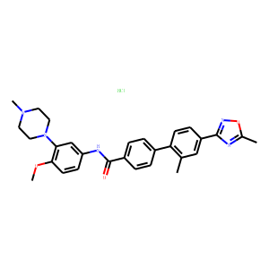 N-[4-Methoxy-3-(4-methyl-1-piperazinyl)phenyl]-2-methyl-4-(5-methyl-1,2,4-oxadiazol-3-yl)-1,1-biphen
