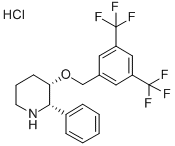 3-([3,5-BIS(TRIFLUOROMETHYL)PHENYL]METHOXY)-2-PHENYL-PIPERIDINE HYDROCHLORIDE