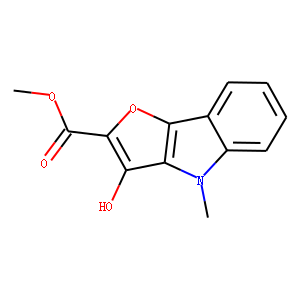 4H-Furo[3,2-b]indole-2-carboxylic  acid,  3-hydroxy-4-methyl-,  methyl  ester