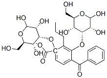 1,3-bis(3-deoxyglucopyranose-3-yloxy)-2-propyl-4-benzoylbenzoate
