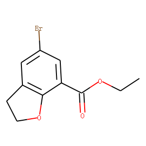 7-Benzofurancarboxylic acid, 5-broMo-2,3-dihydro-, ethyl ester