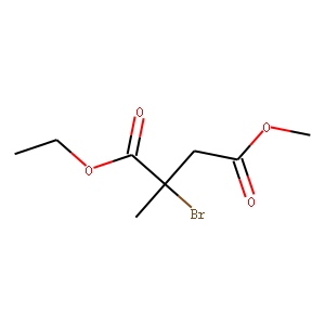 Butanedioic acid, 2-bromo-2-methyl-, 1-ethyl 4-methyl ester (9CI)