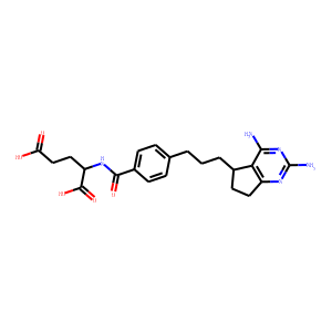N-(4-(3-(2,4-diamino-6,7-dihydro-5H-cyclopenta(d)pyrimidin-5-yl)propyl)benzoyl)glutamic acid