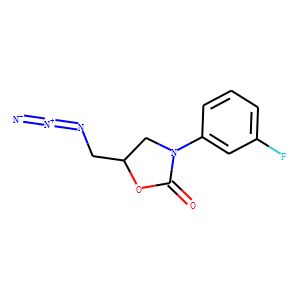 2-OXAZOLIDINONE, 5-(AZIDOMETHYL)-3-(3-FLUOROPHENYL)-, (5R)-