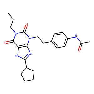 N-[4-[2-(8-cyclopentyl-2,6-dioxo-1-propyl-7H-purin-3-yl)ethyl]phenyl]a cetamide