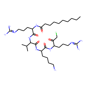 N2-(1-Oxodecyl)-L-arginyl-L-valyl-N-[(1S)-4-[(aminoiminomethyl)amino]-1-(chloroacetyl)butyl]-L-lysin