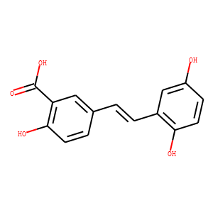 trans-1-(3’-Carboxy-4’-hydroxyphenyl)-2-(2,5-dihydroxyphenyl)ethene