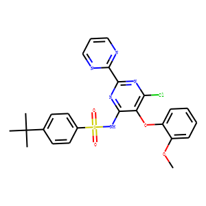 N-[6-Chloro-5-(2-methoxyphenoxy)-(2,2-bipyrimidine)4-4-yl]-(1,1-dimethylethyl)-benzenesulfonamide