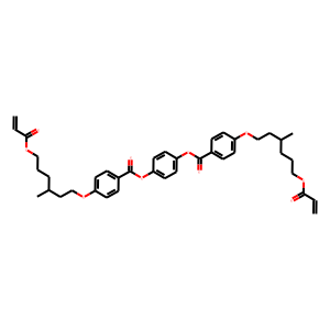 Benzoic acid, 4-[[3-Methyl-6-[(1-oxo-2-propenyl)oxy]hexyl]oxy]-, 1,4-phenylene ester
