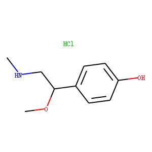 (+/-)-p-[1-Methoxy-2-(methylamino)ethyl]phenol hydrochloride