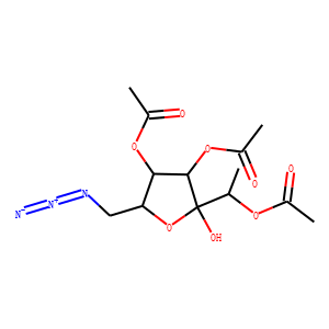 .alpha.-D-Fructofuranoside, methyl 6-azido-6-deoxy-, 1,3,4-triacetate