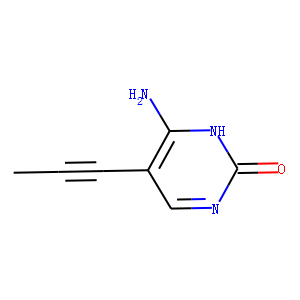 2(1H)-Pyrimidinone, 4-amino-5-(1-propynyl)- (9CI)