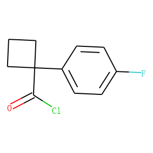 Cyclobutanecarbonyl chloride, 1-(4-fluorophenyl)- (9CI)