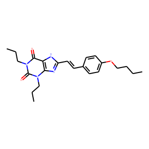 (E)-8-(2-(4-Butoxyphenyl)ethenyl)-1,3-dipropyl-3,7-dihydro-1H-purine-2 ,6-dione