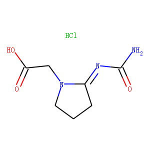1-Carboxylmethyl-2-carbamidoiminopyrrolidine chlorhydrate