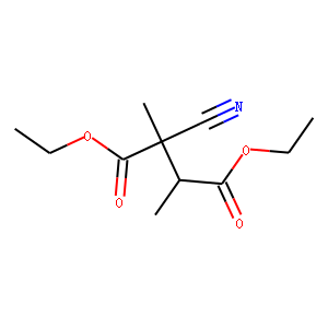 Butanedioic acid, 2-cyano-2,3-dimethyl-, diethyl ester, (R*,R*)- (9CI)