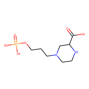 3-(2-carboxypiperazine-4-yl)propyl-1-phosphate