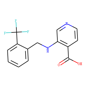 3-((2-Trifluoromethyl)benzyl)amino)isonicotinic Acid