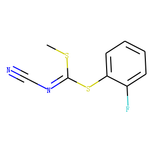 (2-FLUOROPHENYL) METHYL CYANOCARBONIMIDODITHIOATE