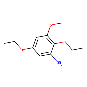 Benzenamine, 2,5-diethoxy-3-methoxy- (9CI)