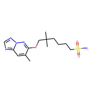 1-Hexanesulfonamide, 5,5-dimethyl-6-((7-methyl(1,2,4)triazolo(1,5-b)py ridazin-6-yl)oxy)-