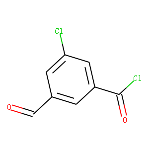 Benzoyl chloride, 3-chloro-5-formyl- (9CI)