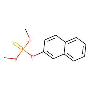 Phosphorothioic acid, O,O-dimethyl O-2-naphthalenyl ester