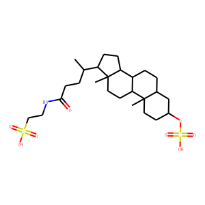 2-[[(3alpha,5beta)-24-oxo-3-(sulfooxy)cholan-24-yl]amino]-ethanesulfonic acid