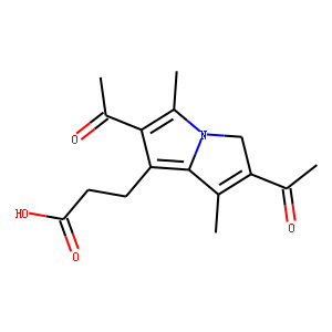 2,6-diacetyl-1,5-dimethyl-7-(2-carboxyethyl)-3H-pyrrolizine