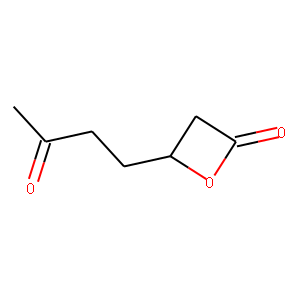 2-Oxetanone, 4-(3-oxobutyl)- (9CI)