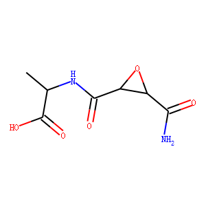L-Alanine,  N-[[3-(aminocarbonyl)oxiranyl]carbonyl]-,  (2R-trans)-  (9CI)