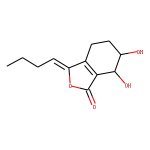 1(3H)-Isobenzofuranone, 3-butylidene-4,5,6,7-tetrahydro-6,7-dihydroxy- , cis-