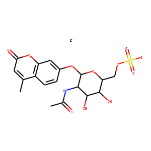 4-Methylumbelliferyl2-acetamido-2-deoxy-a-D-glucopyranoside-6-O-sulfatepotassiumsalt