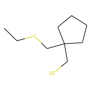 Cyclopentanemethanethiol, 1-[(ethylthio)methyl]- (9CI)
