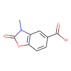 3-methyl-2-oxo-2,3-dihydro-1,3-benzoxazole-5-carboxylic acid(SALTDATA: FREE)