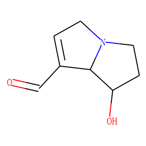 1H-Pyrrolizine-7-carboxaldehyde, 2,3,5,7a-tetrahydro-1-hydroxy-, (1R-trans)- (9CI)