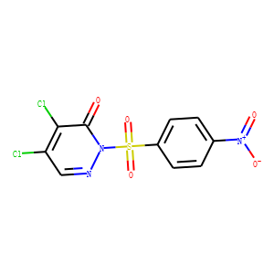 4,5-dichloro-2-(4-nitrophenyl)sulfonyl-pyridazin-3-one