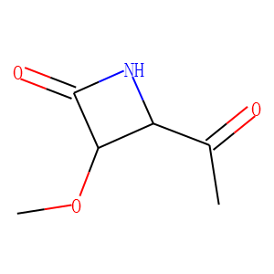 2-Azetidinone, 4-acetyl-3-methoxy-, (3S-cis)- (9CI)