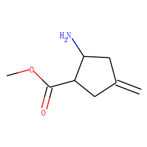 Cyclopentanecarboxylic acid, 2-amino-4-methylene-, methyl ester, cis-(-)- (9CI)
