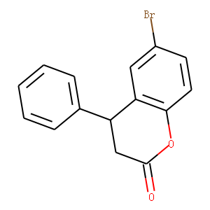 6-Bromo-3,4-dihydro-4-phenyl-2H-1-benzopyran-2-one