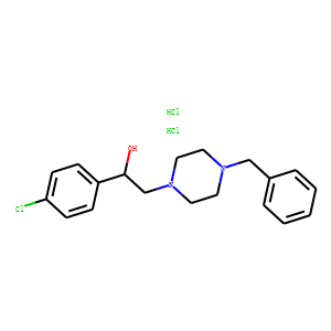 alpha-(4-Chlorophenyl)-4-(phenylmethyl)-1-piperazineethanol dihydrochl oride