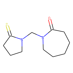2H-Azepin-2-one,  hexahydro-1-[(2-thioxo-1-pyrrolidinyl)methyl]-