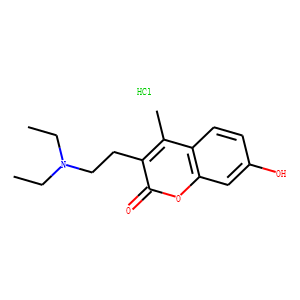 3-[2-(DIETHYLAMINO)ETHYL]-7-HYDROXY-4-METHYLCOUMARIN HYDROCHLORIDE