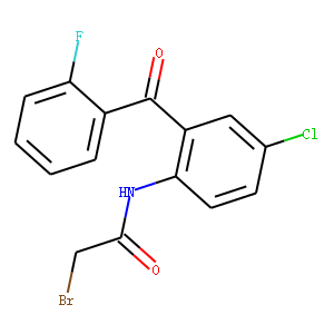 N-[2-(2-Fluorophenyl)-4-chlorophenyl-2-bromoacetamide